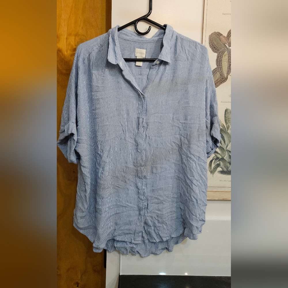 Chicos open back shirt